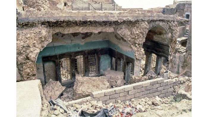 Zerstörtes historisches Stadtviertel in Mosul.