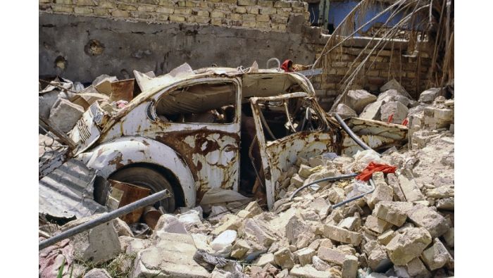 Ein VW, etwa 200 m von der Pepsi-Cola-Fabrik entfernt.